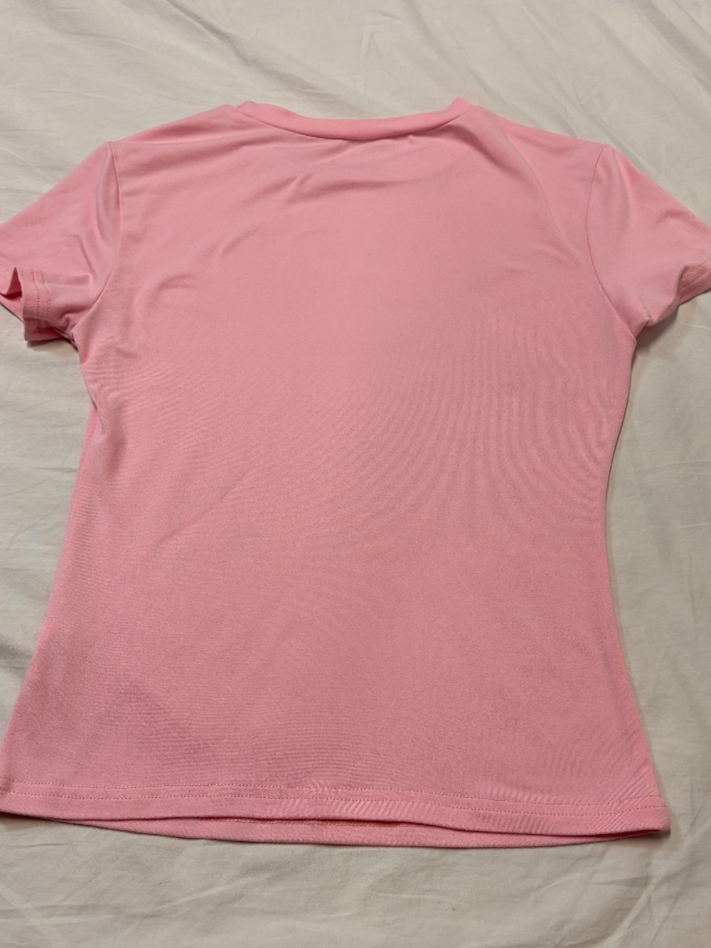 Pink fitted basic tee - Picture 3 of 3